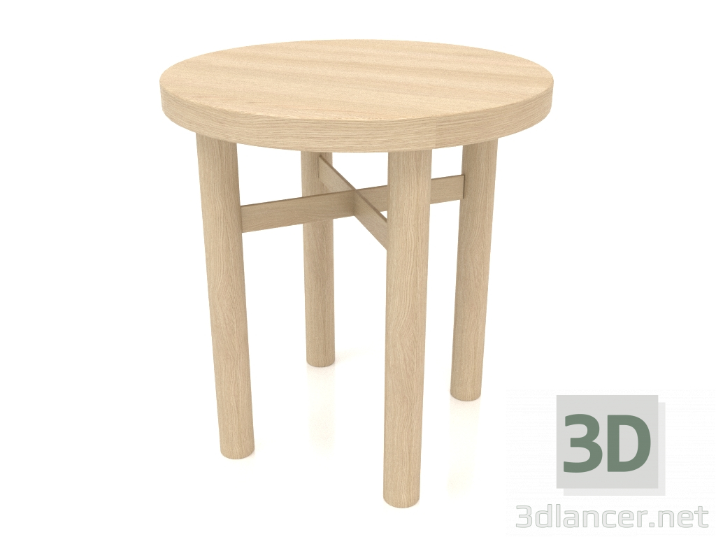 3d model Taburete (extremo recto) JT 032 (D=400x430, blanco madera) - vista previa