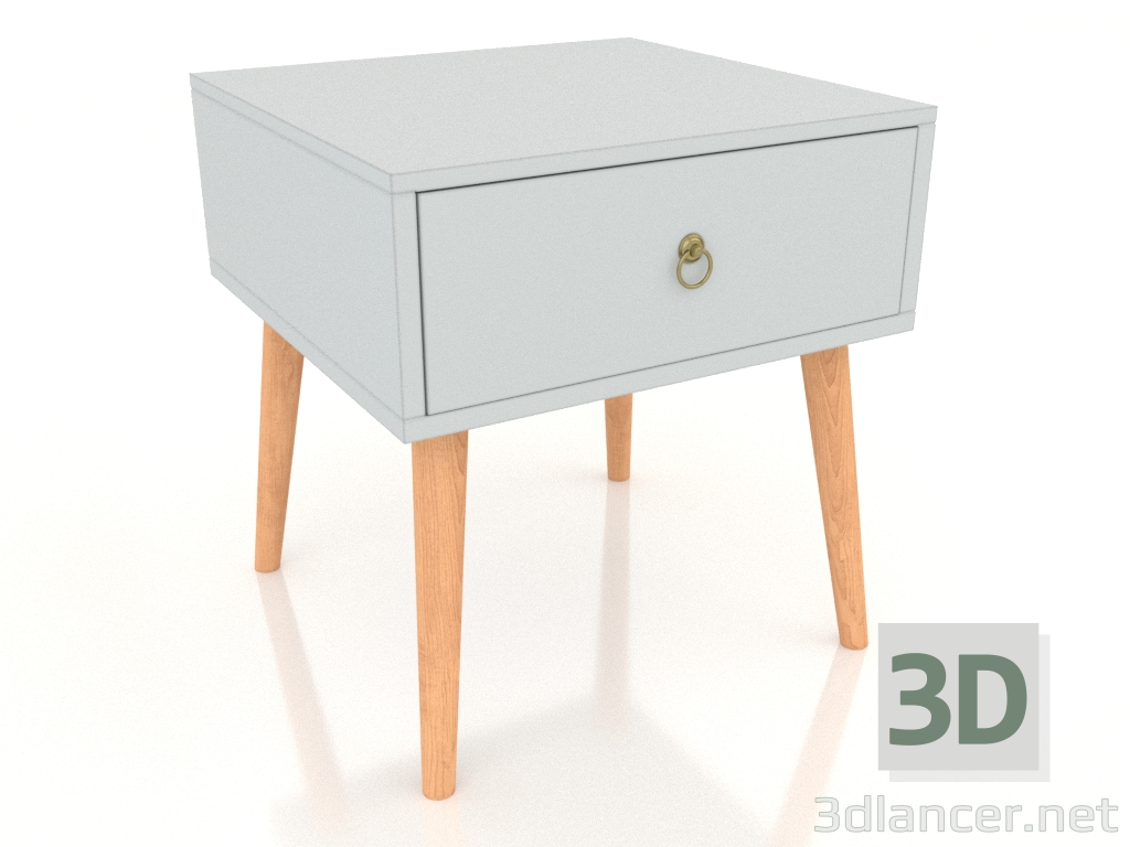 3d model Mesita de noche Polly (blanco) - vista previa