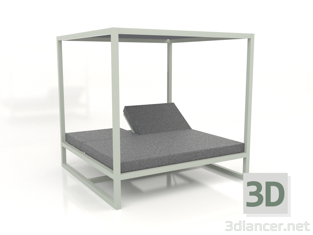 3d model Sofá elevado Contract (gris cemento) - vista previa