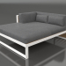 3d model XL modular sofa, section 2 left, artificial wood (White) - preview