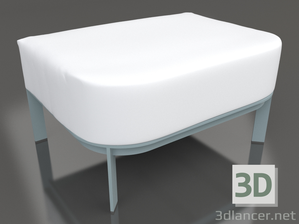 Modelo 3d Pufe para cadeira (azul cinza) - preview