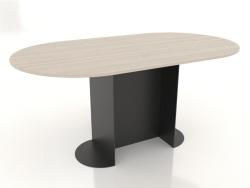 Dining table OVAL 1600x900 mm (white RAL 9010)
