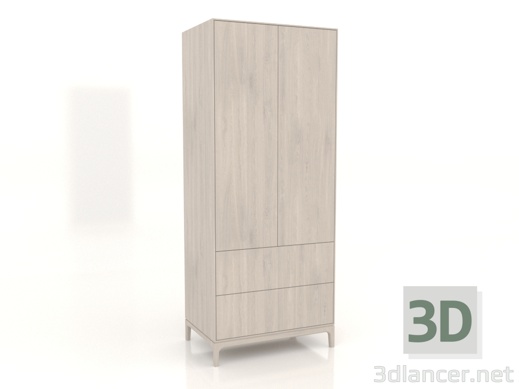 3d model Wardrobe FARGO 900x600x2200 mm (bleached oak) - preview
