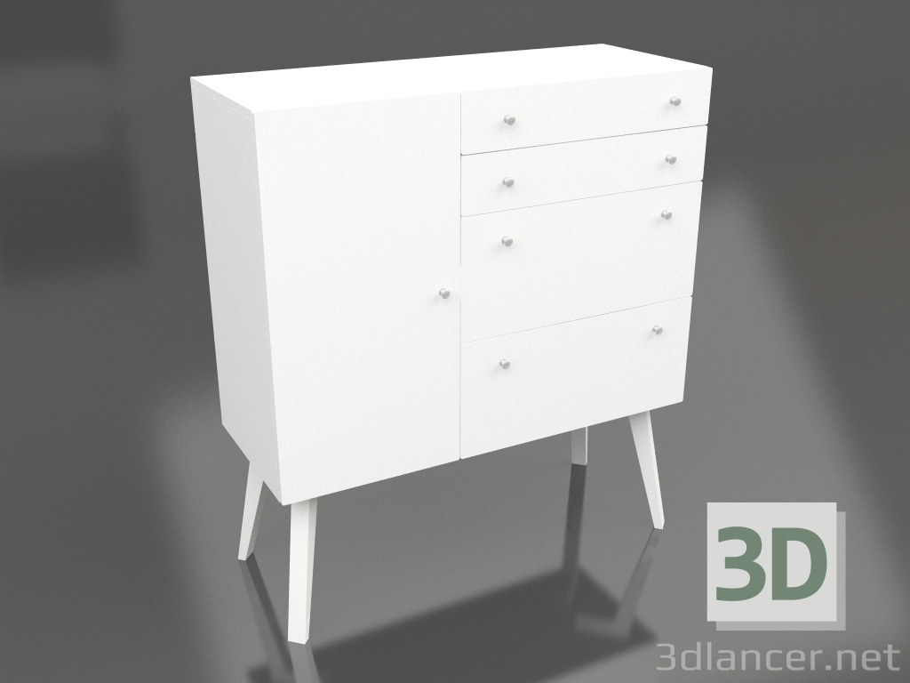 3d model Big Lutreola chest of drawers (option 11) - preview