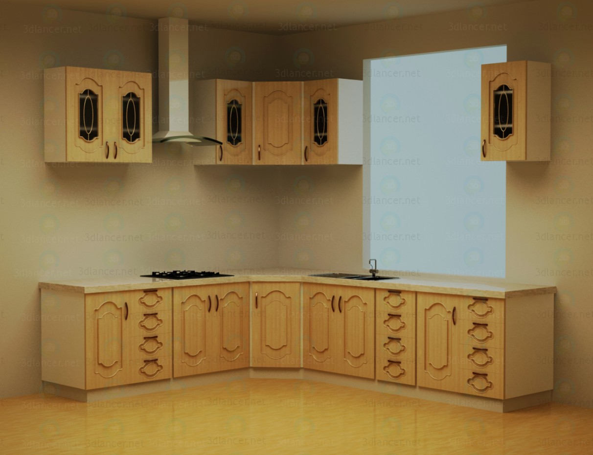 3d model Kitchen set - preview