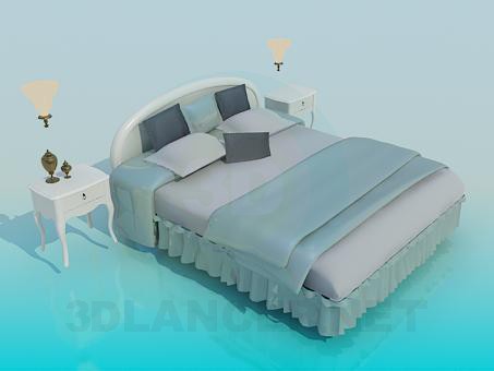 3d model Cama - vista previa