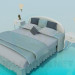 3d model Cama - vista previa