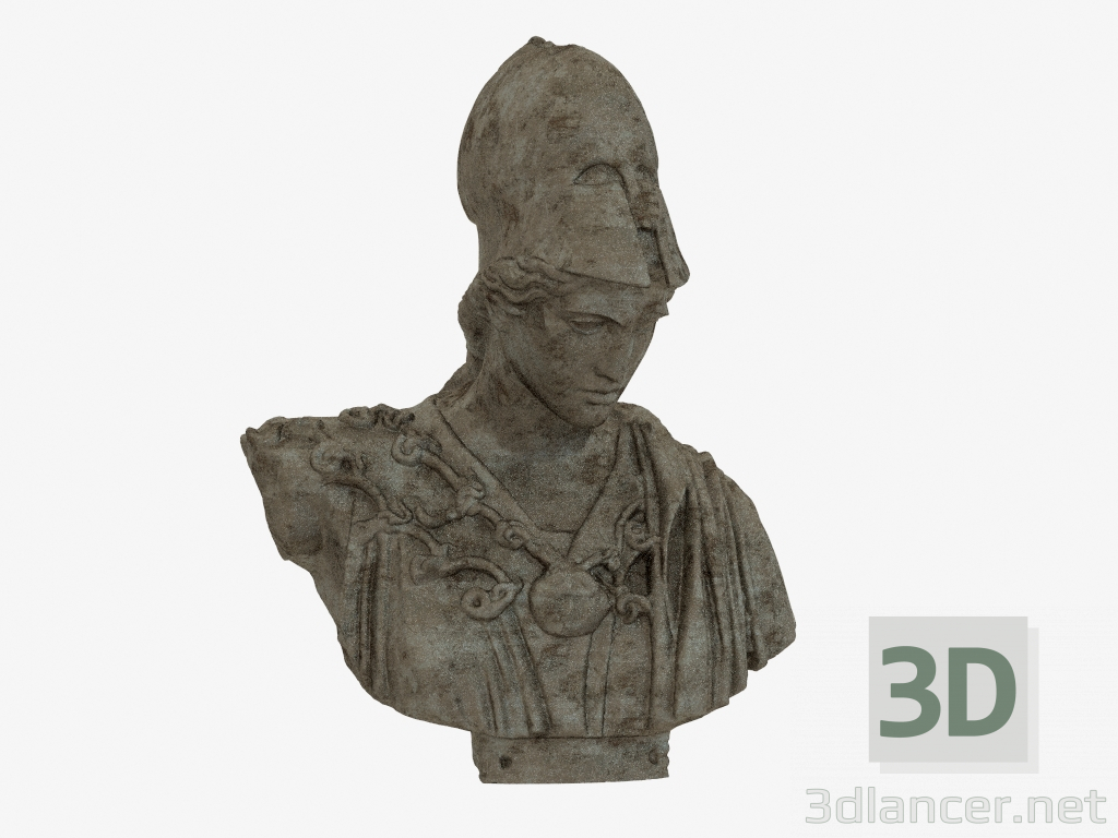 3d модель Бронзовий бюст Bust of Athena of Velletri – превью