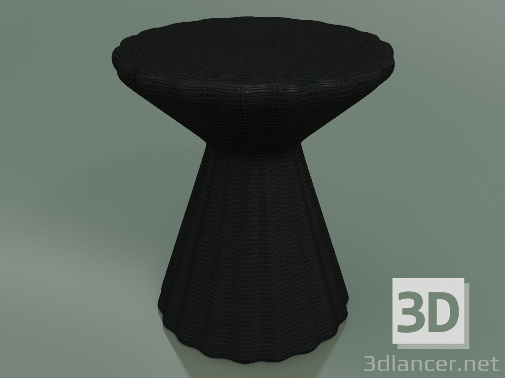 3d model Side table, ottoman (Bolla 13, Black) - preview