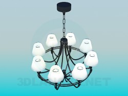 Modern chandelier for the big room