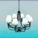 3d model Modern chandelier for the big room - preview