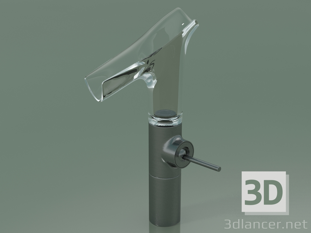 3d model Mezclador de lavabo 220 con caño de vidrio (12114340) - vista previa