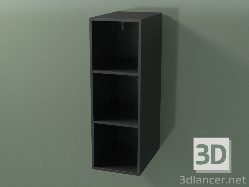 3d model Armario alto de pared (8DUABD01, Deep Nocturne C38, L 24, P 36, H 72 cm) - vista previa