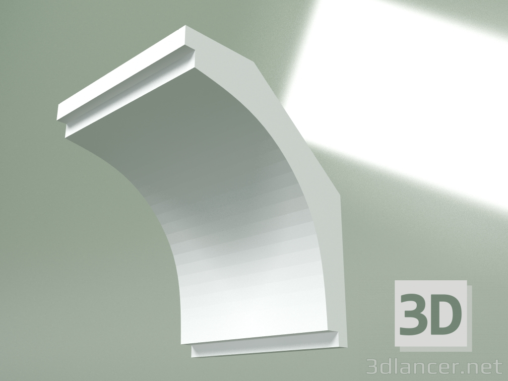 3d model Plaster cornice (ceiling plinth) KT390 - preview