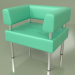 3d model Armchair Business (Green leather) - preview