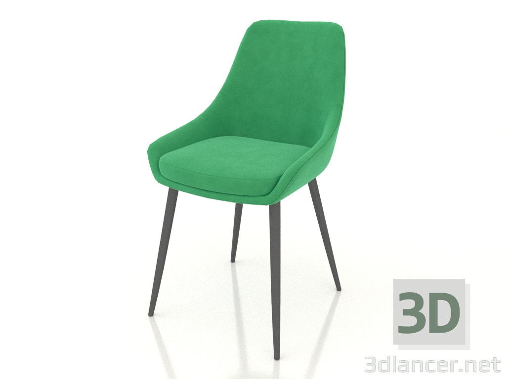 3d model Silla Pimienta (verde-negro) - vista previa