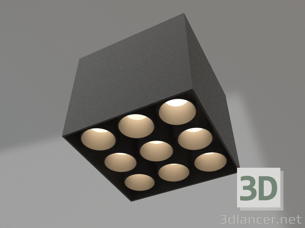 3d model Lamp SP-ORIENT-SURFACE-TC-S95x95-20W Warm3000 (BK, 30 deg, 230V) - preview