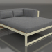 3d model Sofá modular XL, sección 2 derecha, madera artificial (Oro) - vista previa