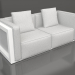 3D Modell Sofa für 2 (Weiß) - Vorschau