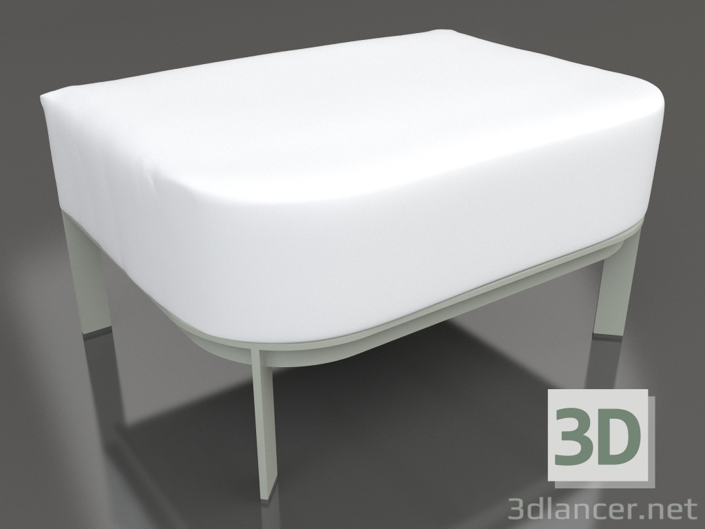 3D Modell Pouf für einen Stuhl (Zementgrau) - Vorschau