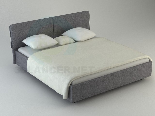 3d model cama - vista previa