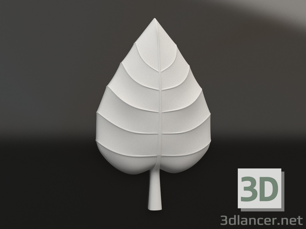 3d model Decorative plaster element DE 077 3 (600x363x73) - preview