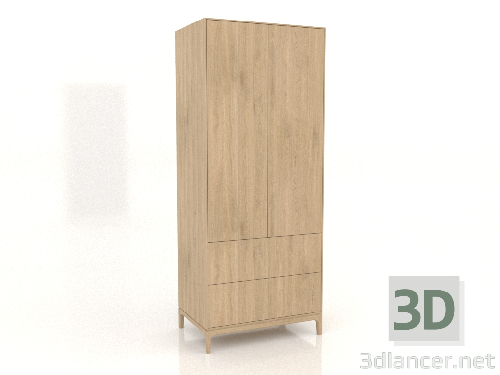 3D modeli Gardırop FARGO 900x600x2200 mm (açık meşe) - önizleme