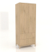 3D modeli Gardırop FARGO 900x600x2200 mm (açık meşe) - önizleme