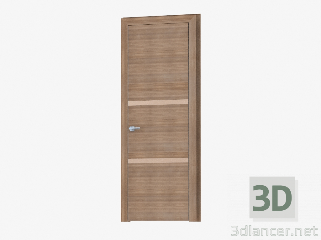 3d model Puerta de interroom (38.30 bronza plata) - vista previa