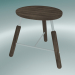 3d model Stool Norm (NA3, W 49xH 46cm, White powder coated, Smoked oiled oak) - preview