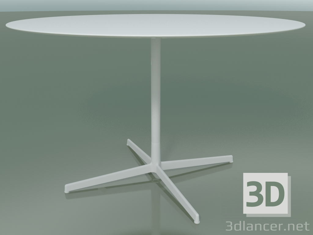 Modelo 3d Mesa redonda 5556 (H 72.5 - Ø 119 cm, Branco, V12) - preview