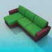 3D Modell Sofa in zwei Farben - Vorschau