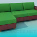 3D Modell Sofa in zwei Farben - Vorschau