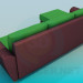 3d model Sofa in two colours - preview