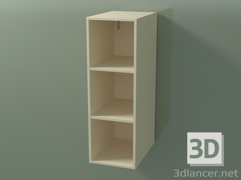 Modelo 3d Armário alto de parede (8DUABD01, Bone C39, L 24, P 36, H 72 cm) - preview