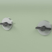 3d model Wall set of 2 mixing shut-off valves (19 63 V, AS-ON) - preview