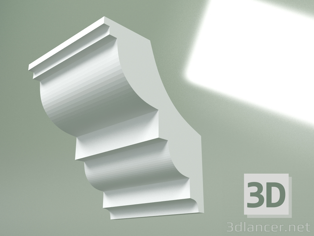 Modelo 3d Cornija de gesso (plinto de teto) KT391 - preview