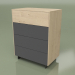 3d model Cajonera CN 300 (Champagne, Antracita) - vista previa