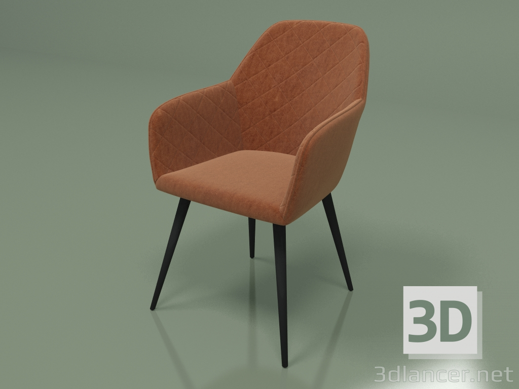 3d model Chair Antiba (cognac) - preview