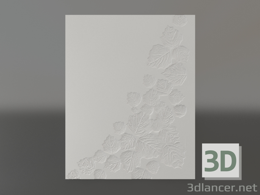 3D Modell Birken-Flachrelief - Vorschau