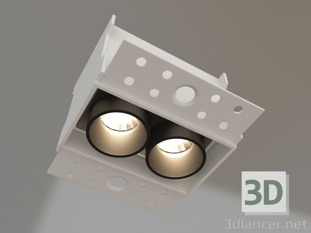 modello 3D Lampada MS-ORIENT-BUILT-TRIMLESS-TC-S38x67-5W Warm3000 (WH-BK, 30 gradi, 230V) - anteprima