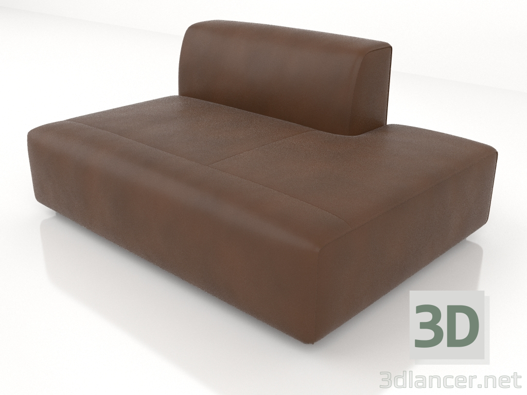 3d model Módulo sofá 153 individual extendido hacia la izquierda - vista previa