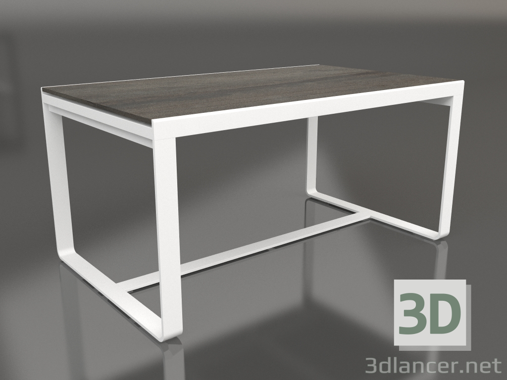 modèle 3D Table à manger 150 (DEKTON Radium, Blanc) - preview