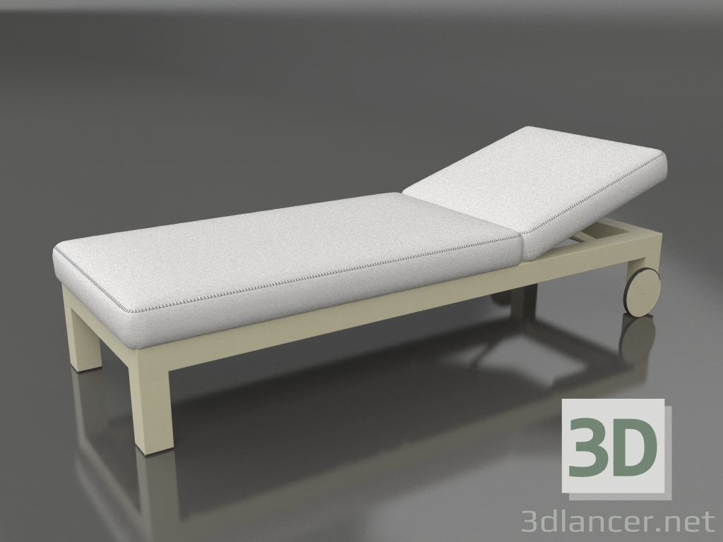 modello 3D Sdraio (Oro) - anteprima