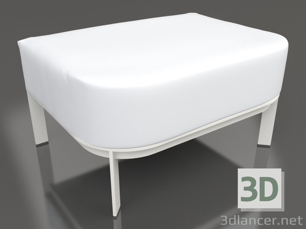 3D Modell Pouf für einen Stuhl (Achatgrau) - Vorschau