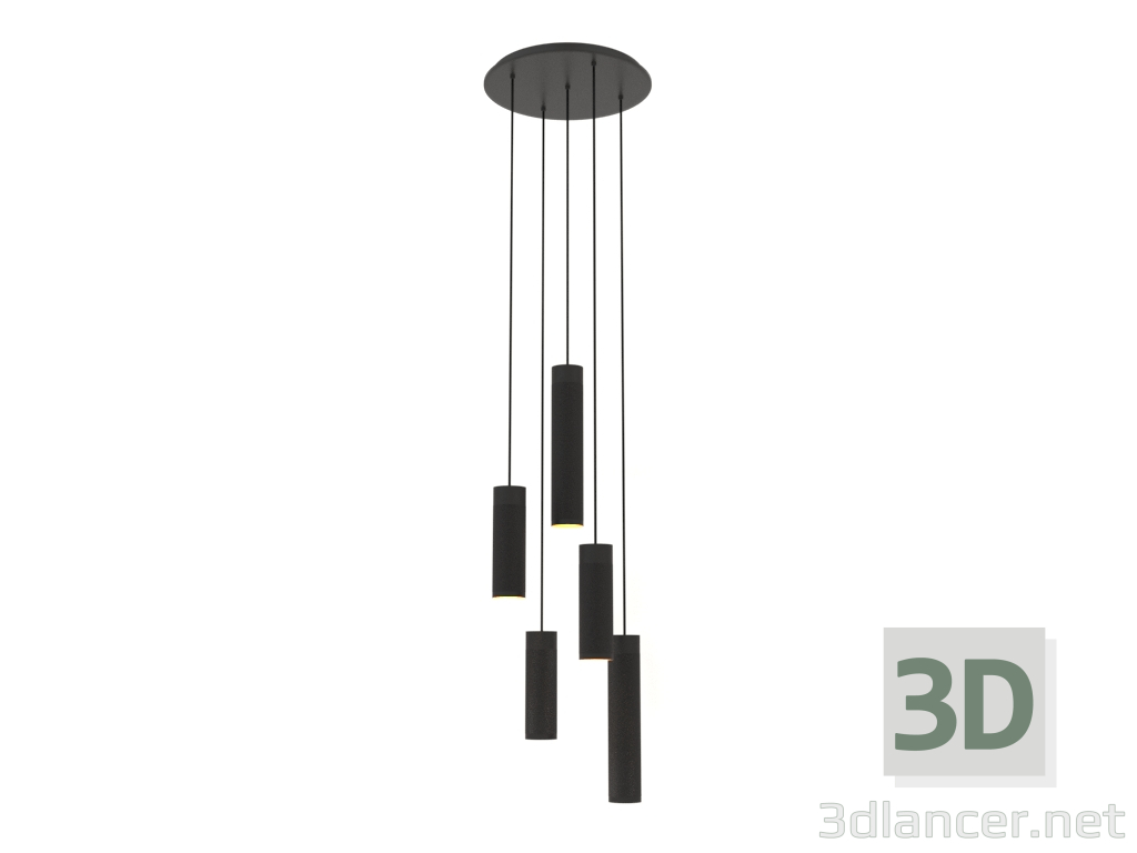 Modelo 3d Candeeiro suspenso Patrone Large (latão preto-castanho) - preview