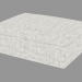 3d model Upholstered pouf - preview