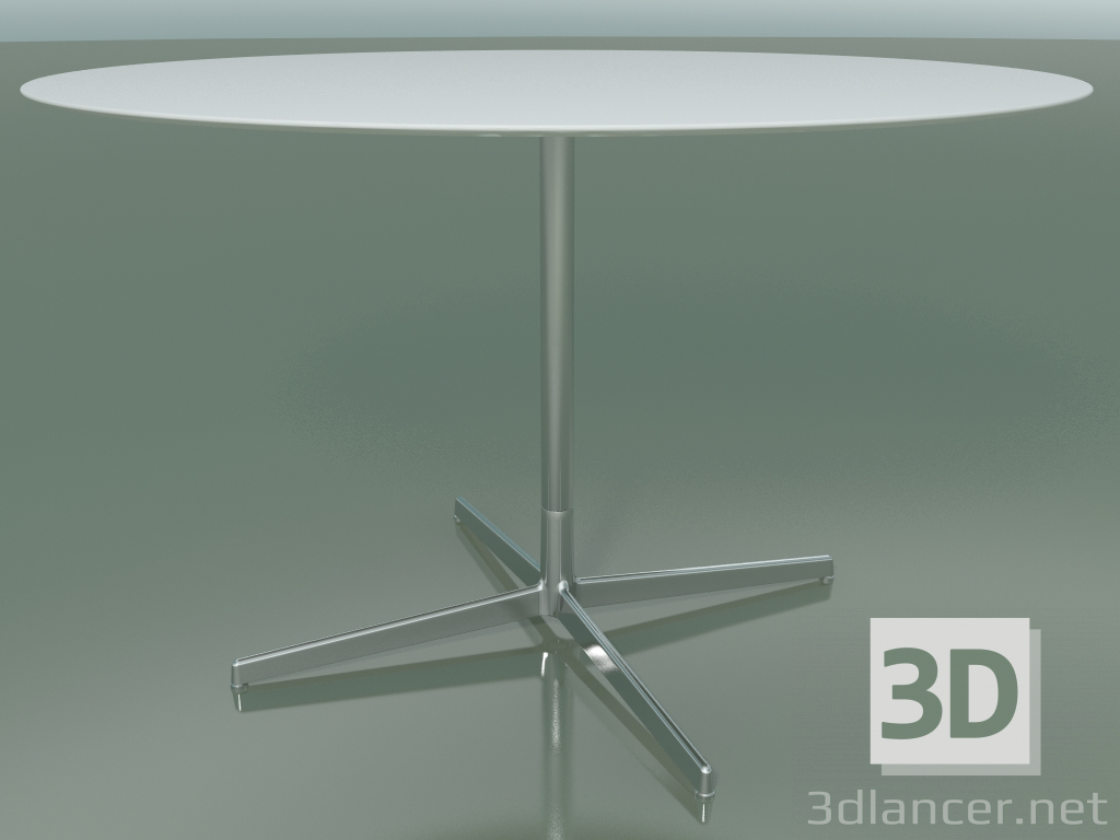 modèle 3D Table ronde 5556 (H 72,5 - Ø 119 cm, Blanc, LU1) - preview