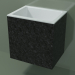 3d model Lavabo de pared (02R123101, Nero Assoluto M03, L 48, P 36, H 48 cm) - vista previa