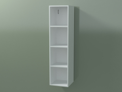 Wall tall cabinet (8DUACC01, Glacier White C01, L 24, P 24, H 96 cm)